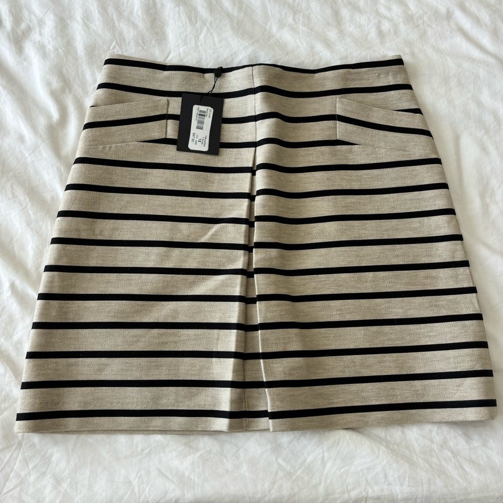 Judith & Charles | Sorrel Striped A-Line Mini Skirt - Size 12